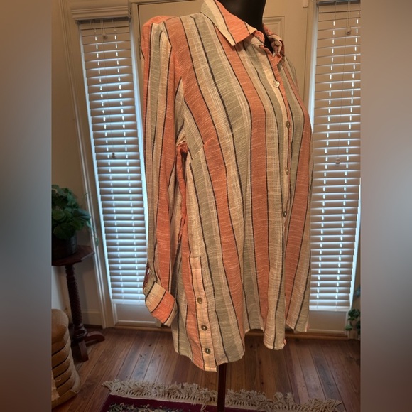 NWOT Linen Like Top L - Picture 1 of 5